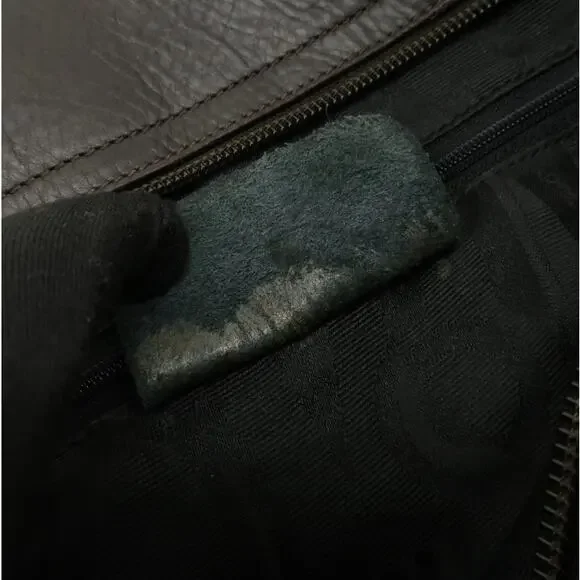 💎✨Beautiful✨💎Authentic Ferragamo Vara Logo Canvas Tote Bag Shoulder Bag Brown - Picture 13 of 15